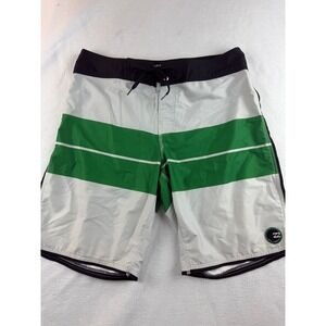 Billabong Platinum X PX:3 Zero Gravity‎ Stretch Striped Board Shorts Size 34